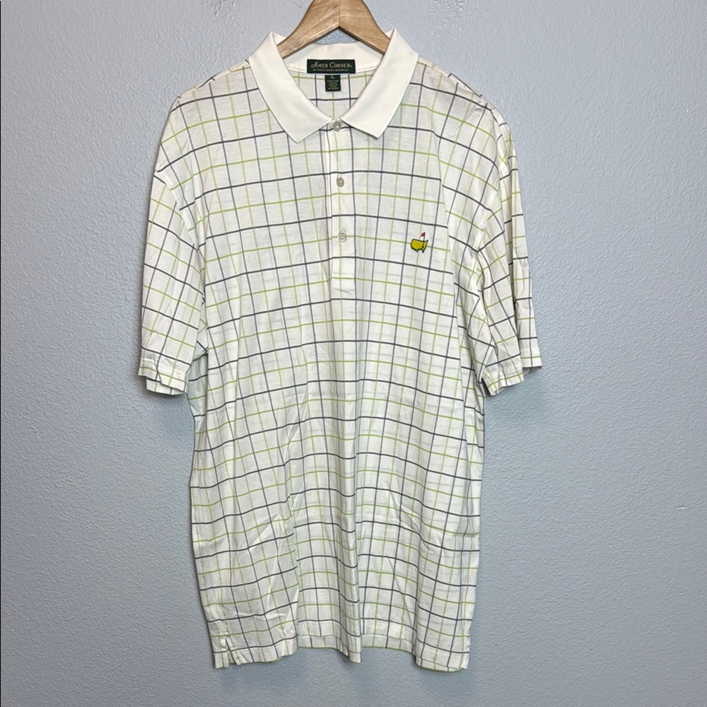 Amen‎ Corner Green Checkered Polo Shirt